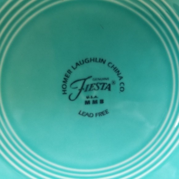 Fiestaware Dining Vtg Fiesta Chip And Dip Platter Only Turquoise
